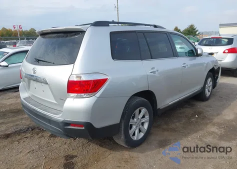 2012 Toyota Highlander Se V6 z USA, uszkodzony, nr VIN 5TDBK3EH9CS144344